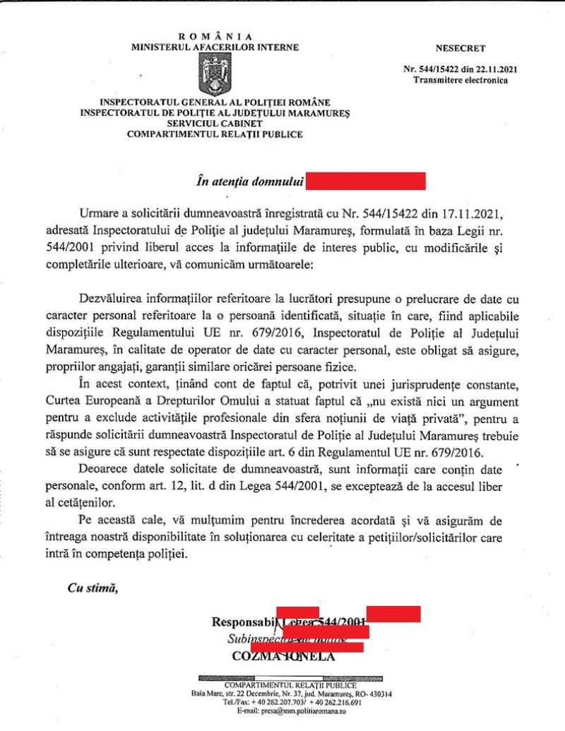 ANCHETĂ DE AMPLOARE LA POLIȚIA SIGHET: O agentă este SUSPECTATĂ că și-a scos concediu medical, dar de fapt a plecat în VACANȚĂ în Canada