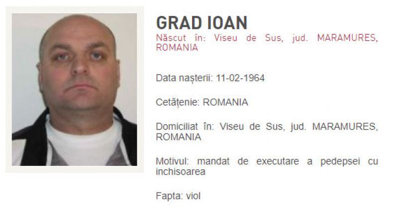 FOTO - Doi maramureșeni, printre cei mai căutați români: unul pentru viol, celălalt pentru trafic de droguri