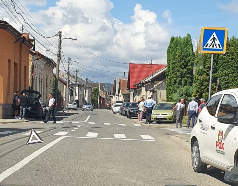 SIGHET - Accident rutier la intersecția străzilor Balc Vodă cu Lucian Blaga