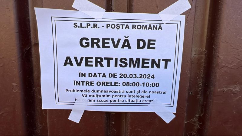 SIGHET - Grevă de avertisment a angajaților de la Poșta română
