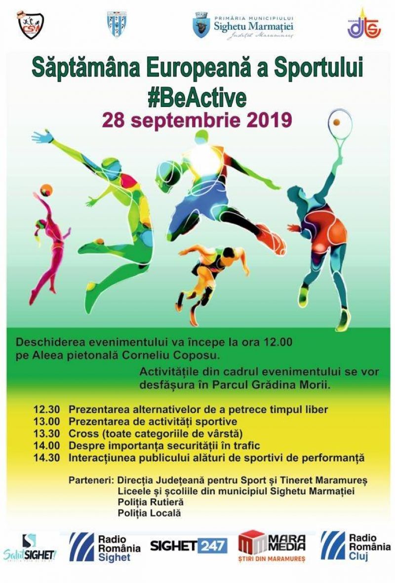 Weekend sportiv în Sighetu Marmatiei! - Săptămâna Europeană a Sportului
