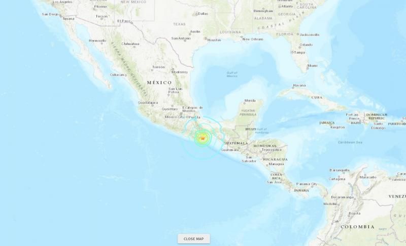 Cutremur cu magnitudinea 7,5 în Mexic. Alertă de tsunami în America Centrală