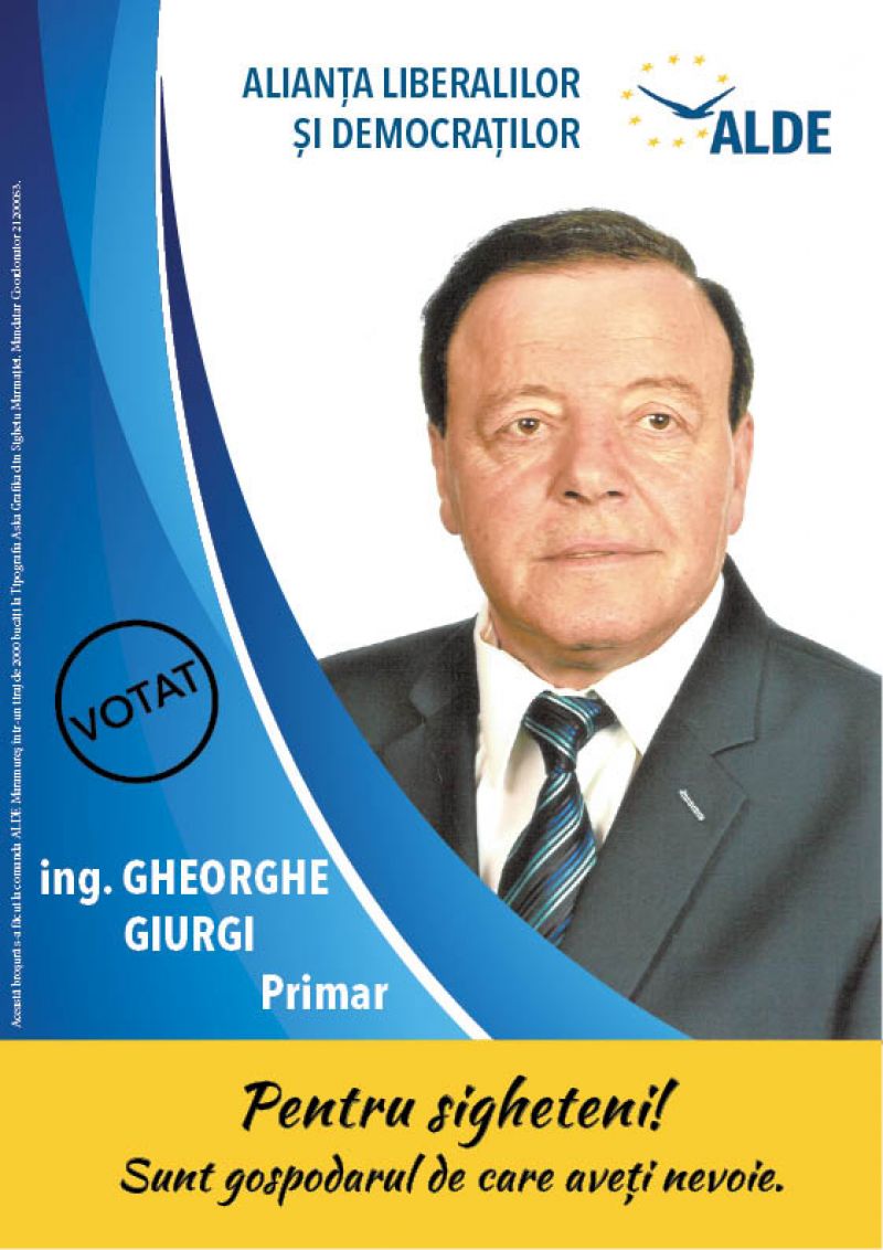 Gheorghe Giurgi în funcția de PRIMAR - Ce îmi propun să fac în Sighetu Marmației