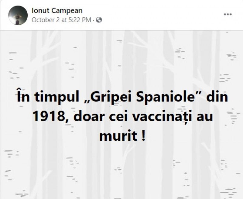 Un jandarm din Sibiu a murit de COVID-19. Înainte de boală scria că nu crede în virus și că cei care spun că au COVID sunt plătiți